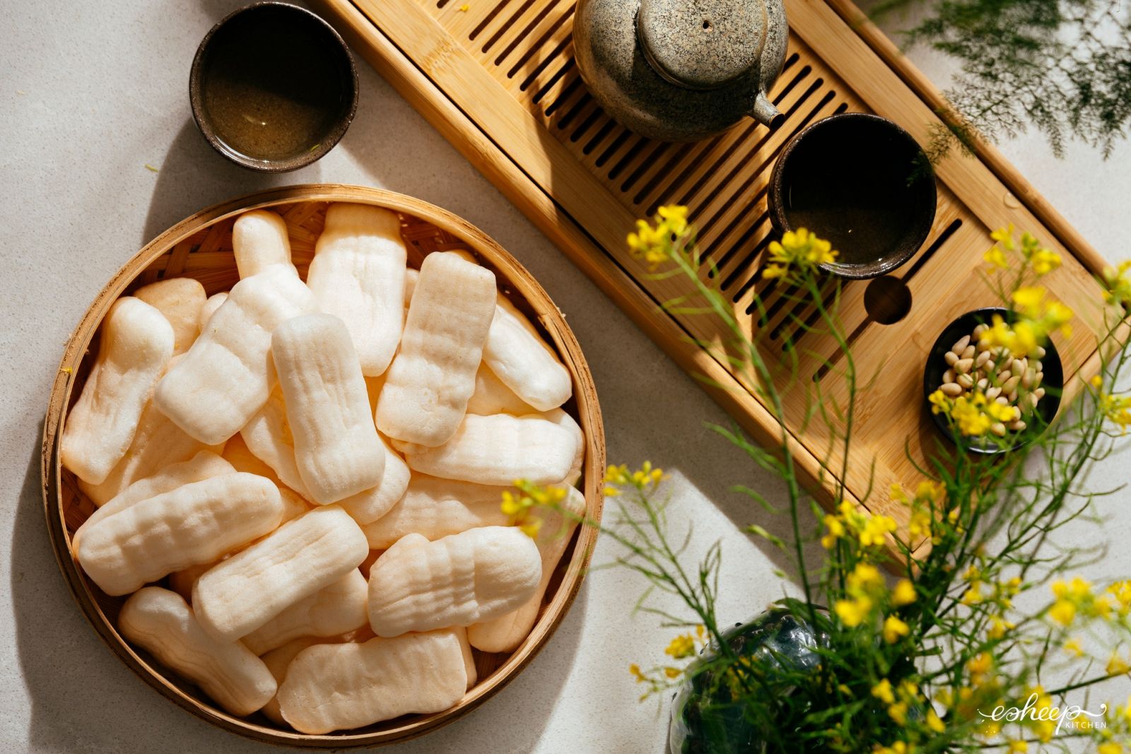 BÁNH GẠO ZÒN ZÒN BẰNG CƠM NGUỘI